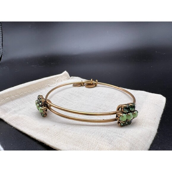 ALEX & Ani Green Rhinestone Bracelet - Picture 1 of 3